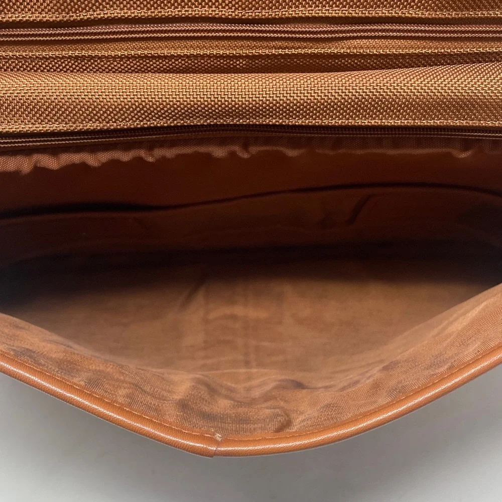 Vintage Coach Dowel British Tan Leather Laptop Briefcase #5297🖤